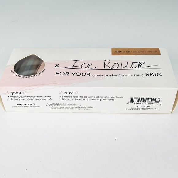 Kitsch Stainless Steel Ice Roller Sensitive Skin Facial De-puffing Cooling NIB - Picture 3 of 6